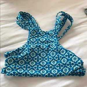High neck bathing suit top